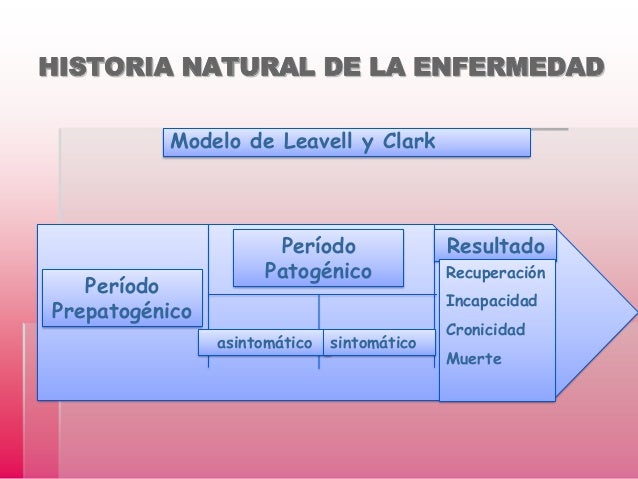 SALUD PUBLICA Historia Natural de la Enfermedad