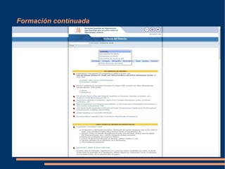 Formación continuada
 