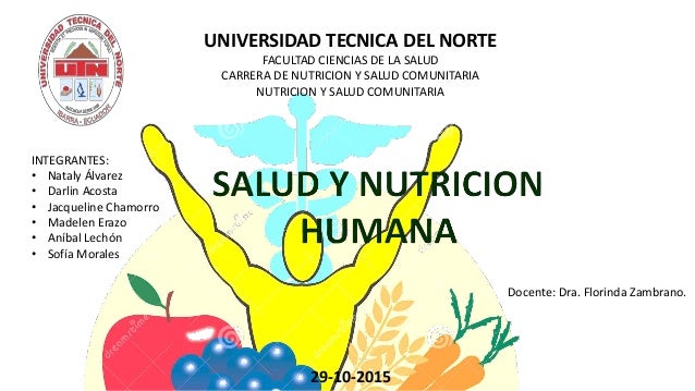 Salud y nutricion humana Salud y nutricion humana
