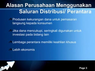 Saluran Distribusi | PPT | Free Download