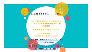 Contact Us
St Marks' Studio,
14 Chillingworth
Road
London N7 8QJ
Phone :
03301005137
info@thesalusacad
emy.co.uk
http://salusaca
demy.co.uk
 