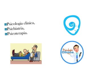 Le discipline che si occupano dei
disturbi mentali

 