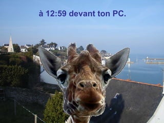 à  12:59  devant ton PC.  