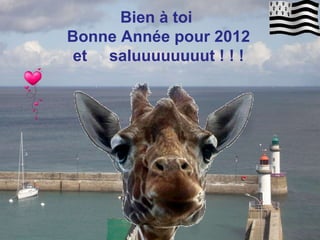 Bien à toi  Bonne Année pour 2012 et  saluuuuuuuut ! ! ! 
