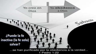 ¿Puede la fe
inactiva (la fe sola)
salvar?
 