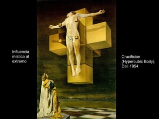 Influencia mística al extremo Crucifixion (Hypercubic Body), Dali 1954 