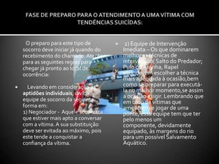 ATENÇÃO: OS PRINCIPAIS FATORES DE RISCO PARA O SUICÍDIO SÃO: 1)História de tentativa de suicídio; 2)Transtorno mental