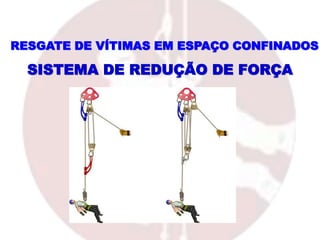 RESGATE DE VÍTIMAS EM ESPAÇO CONFINADOS
SISTEMA DE REDUÇÃO DE FORÇA
 