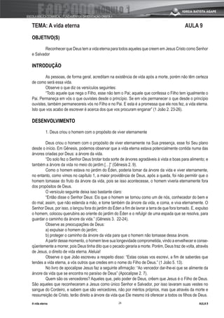 SalvaçãO E Vida Eterna Modulo 1