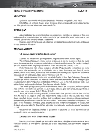 SalvaçãO E Vida Eterna Modulo 1