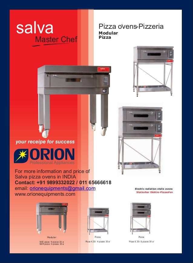 Salva pizza ovenindia dealer(919899332022)