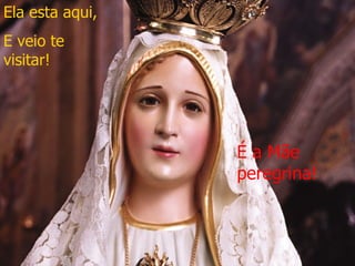 Ela esta aqui, E veio te visitar! É a Mãe peregrina! 