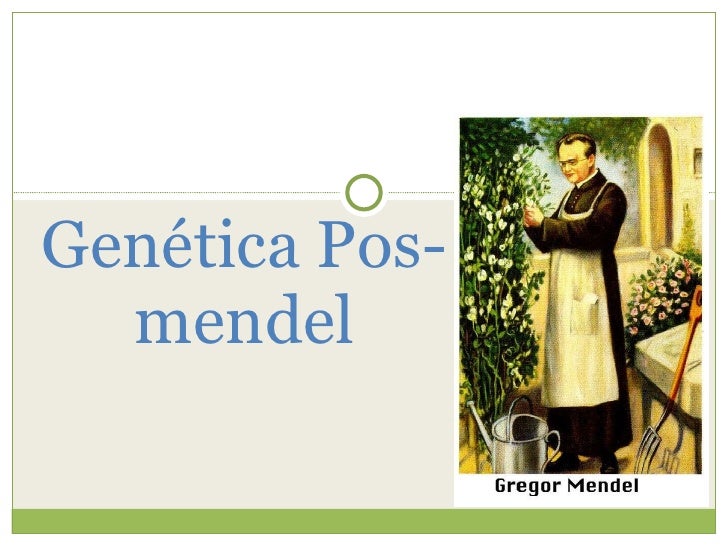 Genética pós mendel resumo