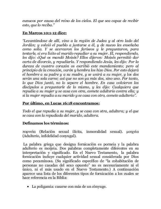 Salvo por causa de fornicación