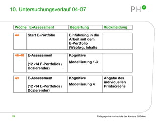 10. Untersuchungsverlauf 04-07 