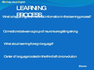 Brain and learning process | PPT