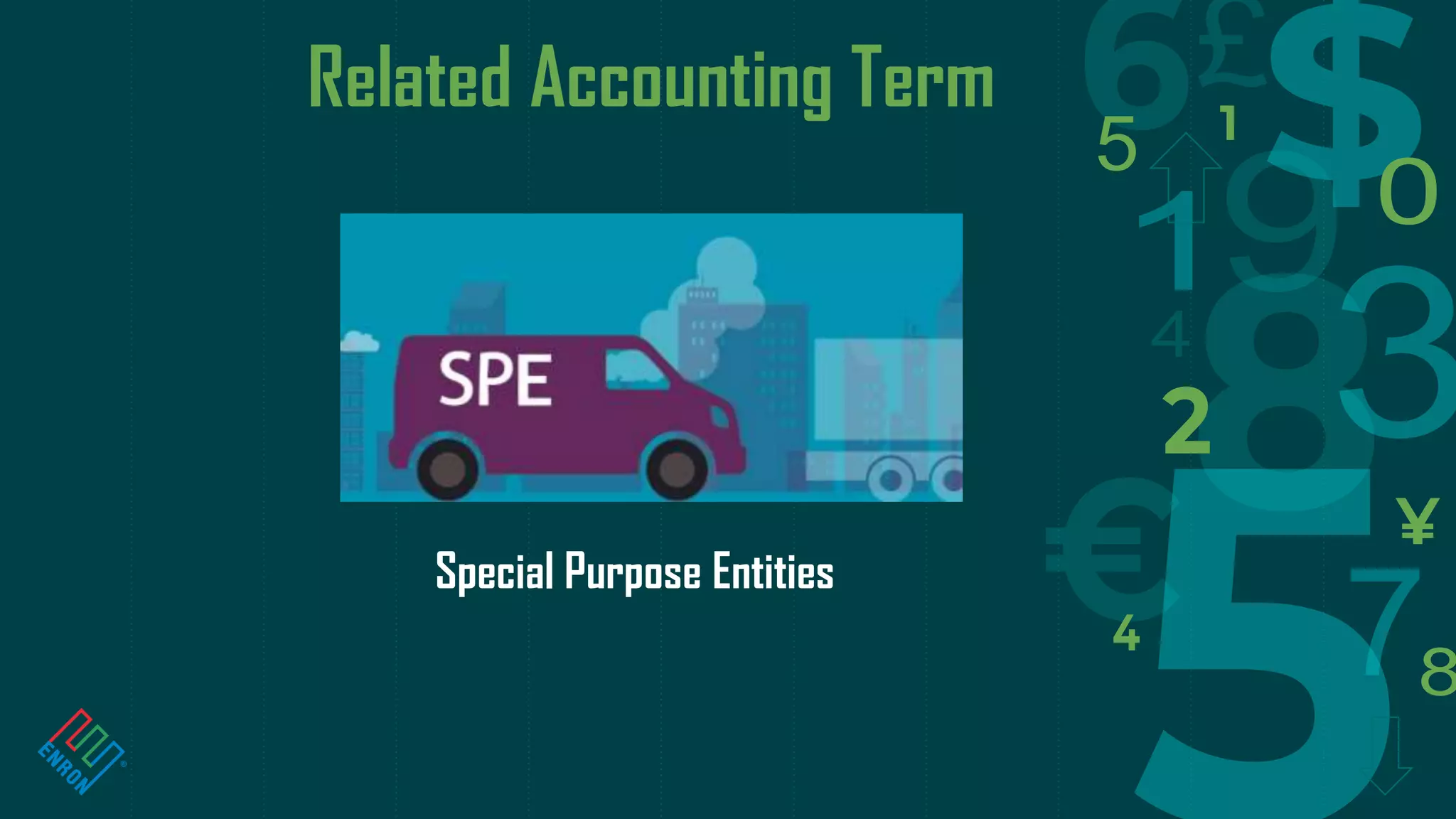 Related Accounting Term
Special Purpose Entities
 