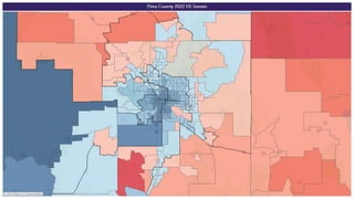 Pima
County
• Dems make
up largest
registered
• Independents
are under
represented
in voting
• Dem Turnout
is on par with
...