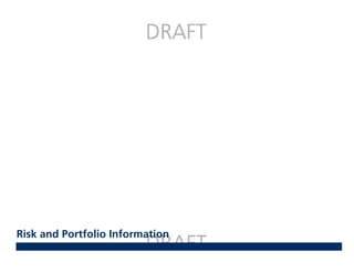 Risk and Portfolio Information
 