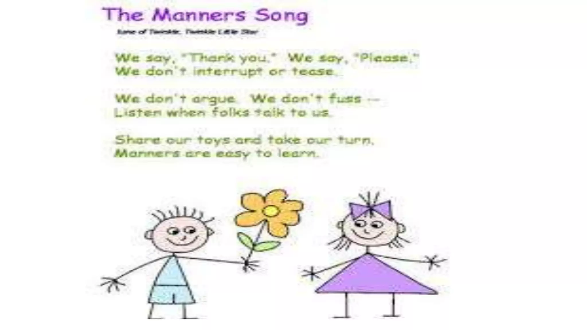 Samantha good manners