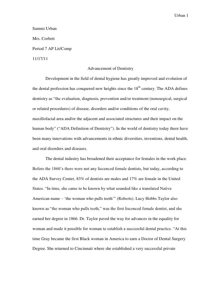 Oral Hygiene Research Paper