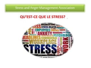 Stress andAnger Management Association
QU’EST-CE QUE LE STRESS?
 