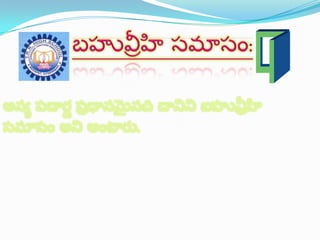 తెలుగు వ్యాకరణం Samasalu