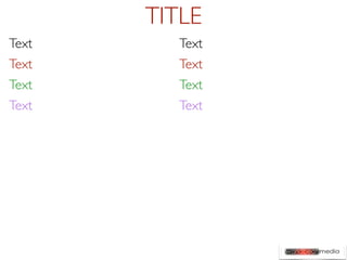 TITLE
Text      Text
Text      Text
Text      Text
Text      Text
 