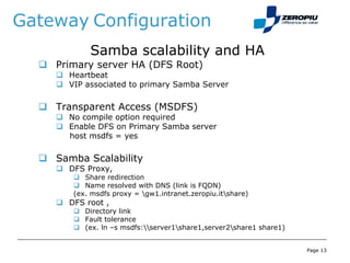 Openafs Samba as a gateway to OpenAFS | PDF
