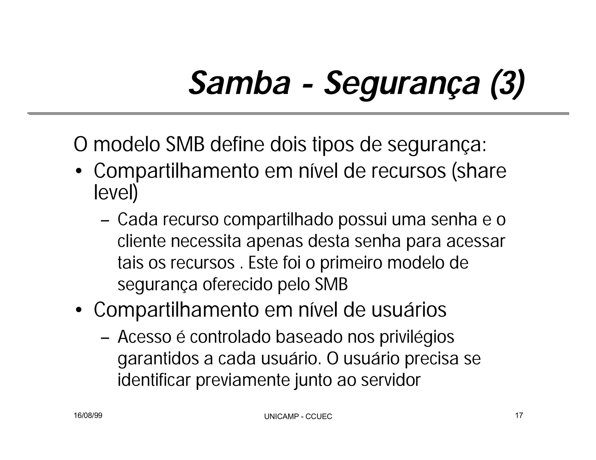 Integração Windows e Linux com Samba