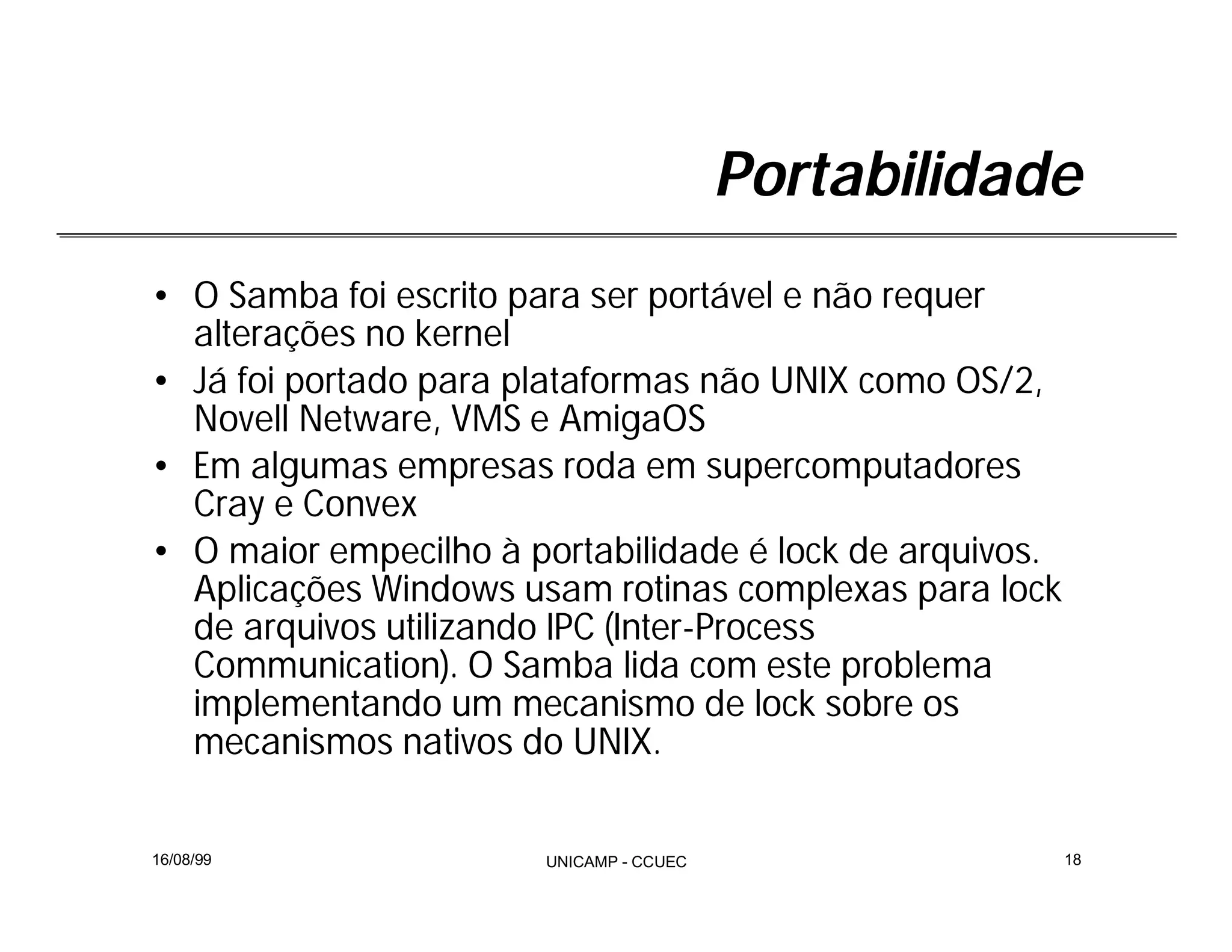 Integração Windows e Linux com Samba
