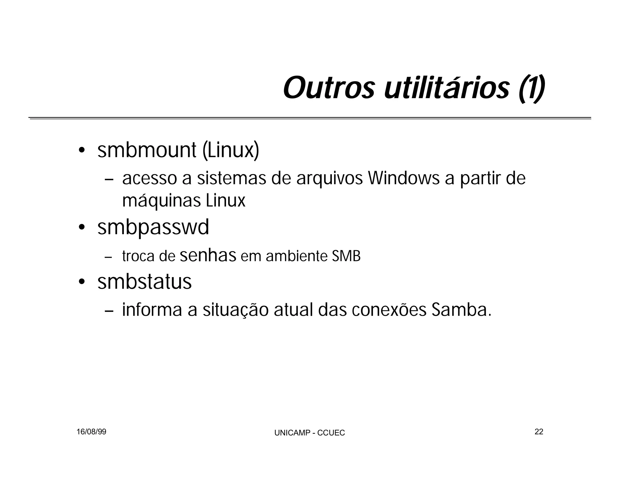 Integração Windows e Linux com Samba