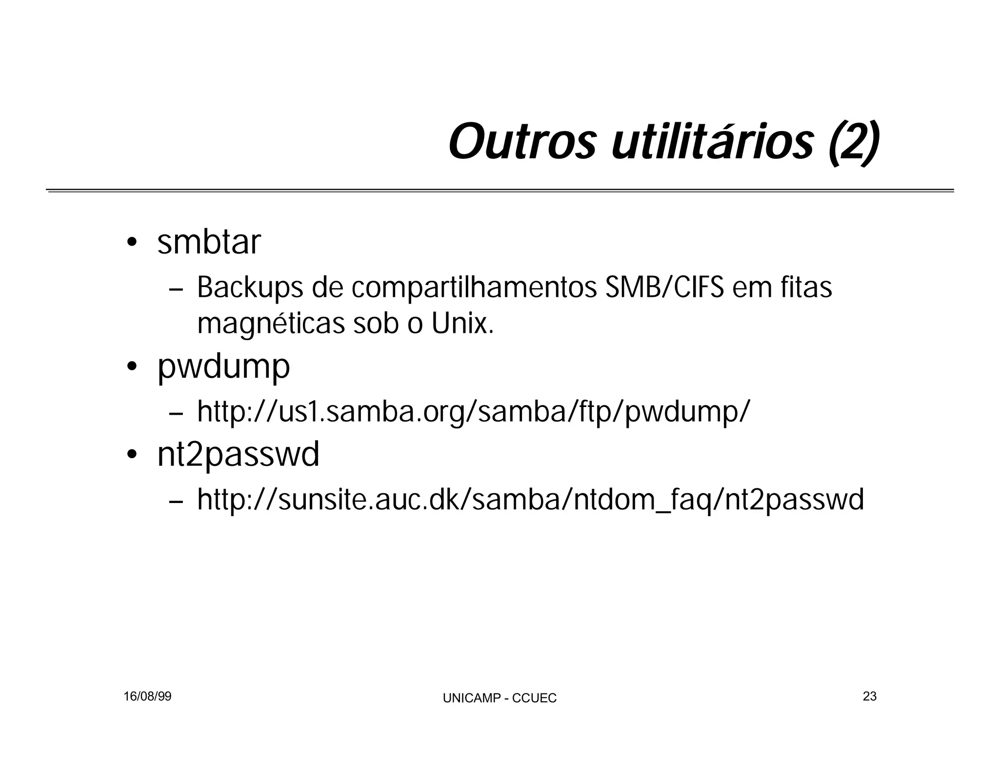 Integração Windows e Linux com Samba