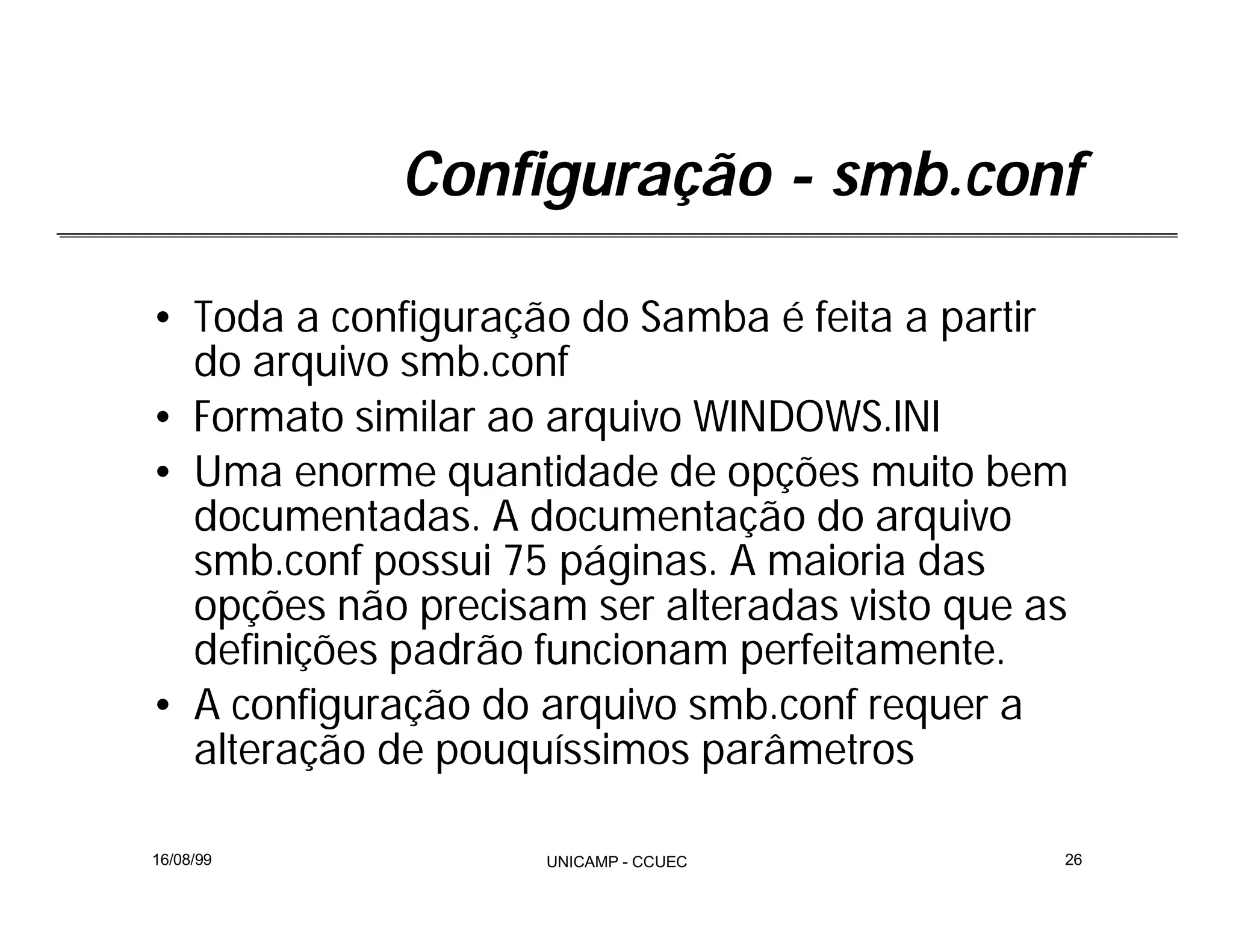 Integração Windows e Linux com Samba