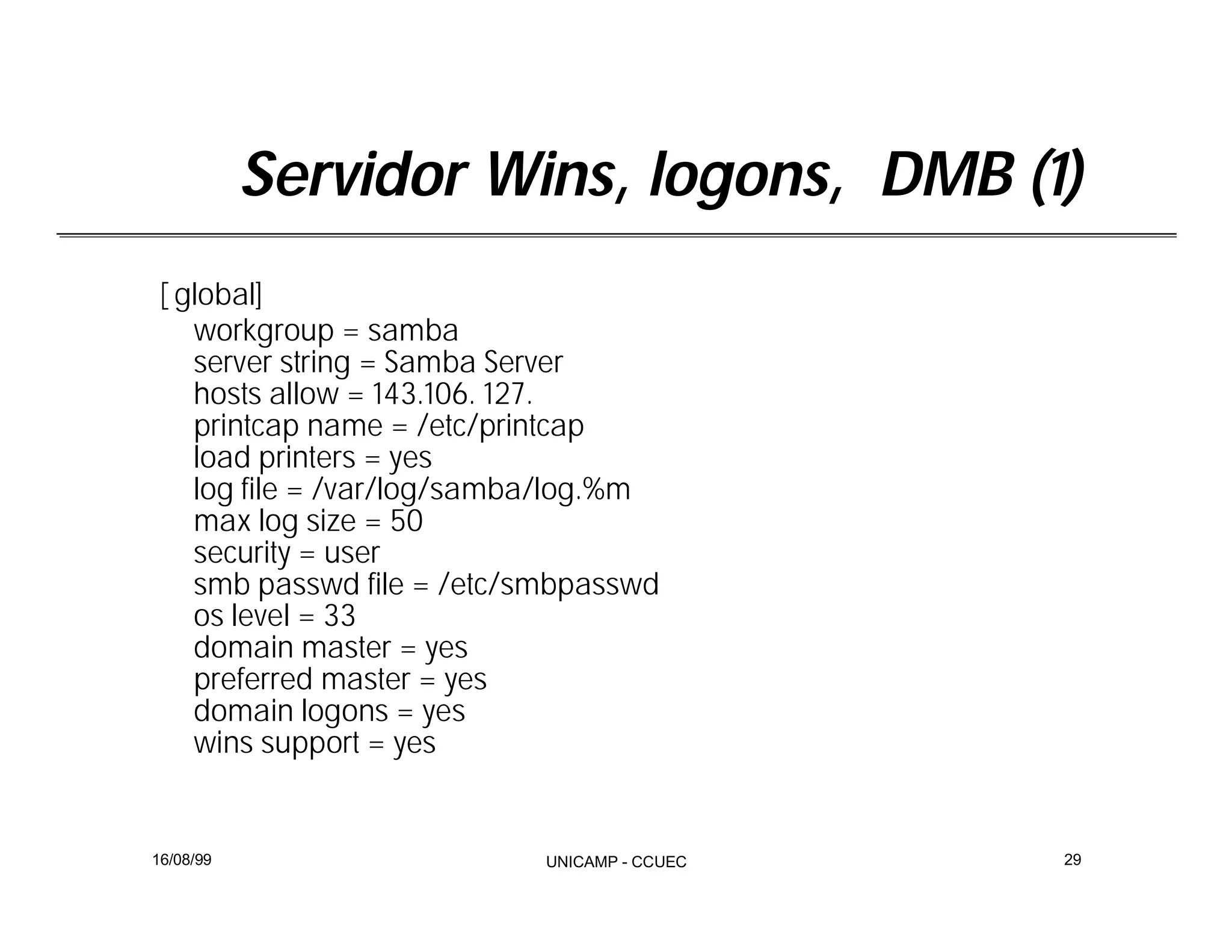 Integração Windows e Linux com Samba