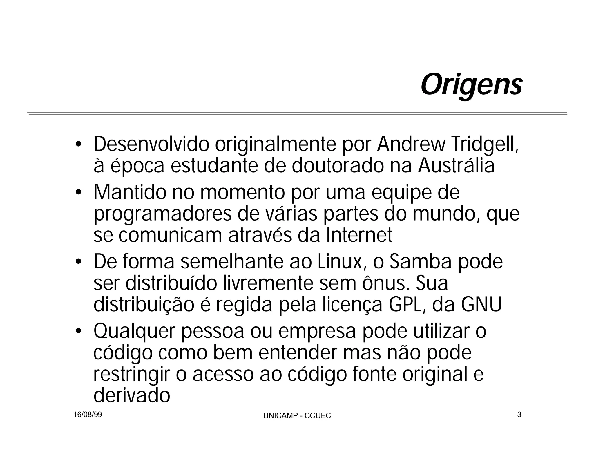 Integração Windows e Linux com Samba