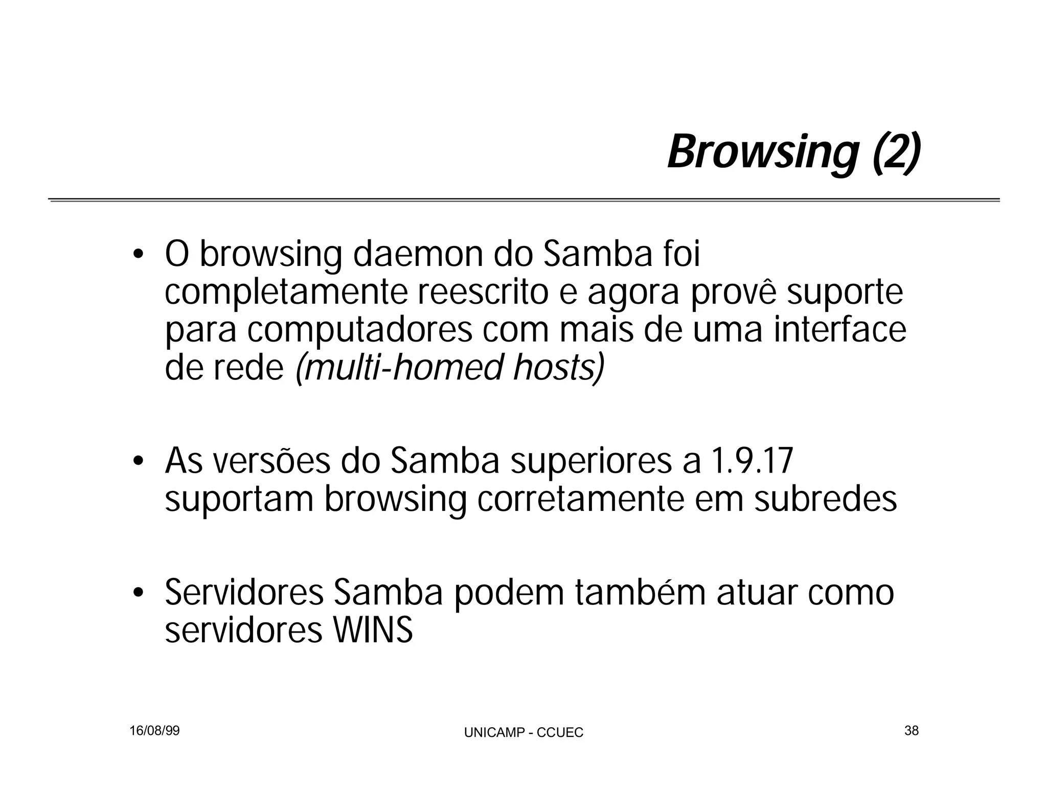 Integração Windows e Linux com Samba