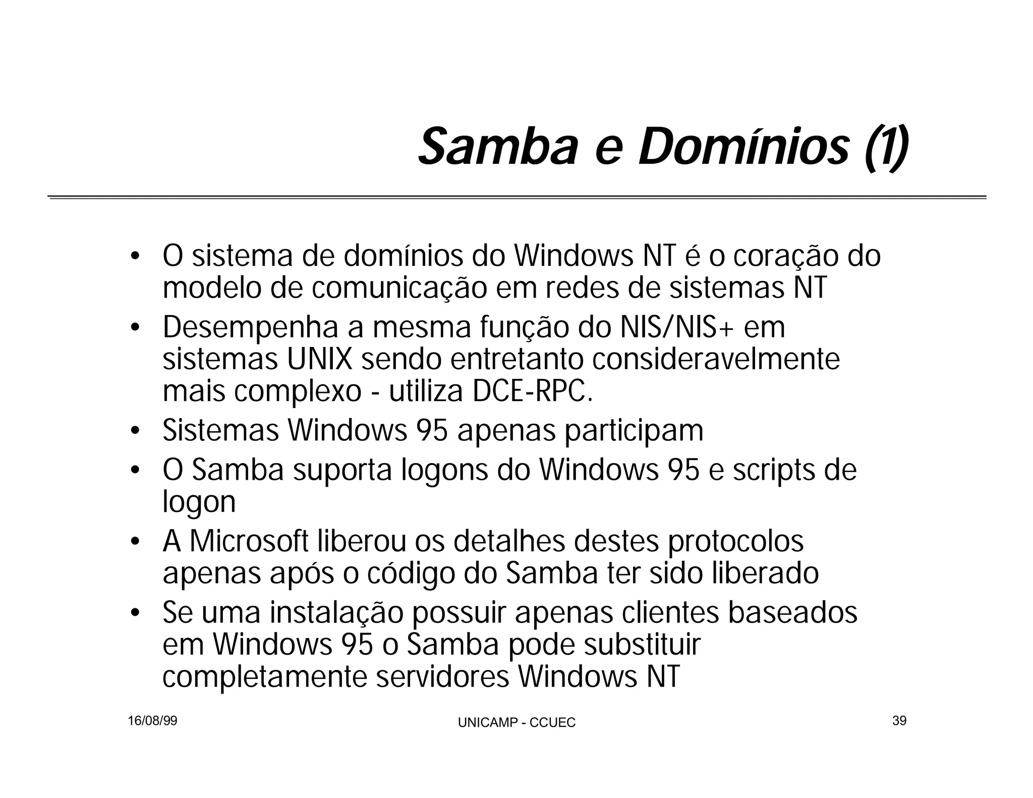 Integração Windows e Linux com Samba