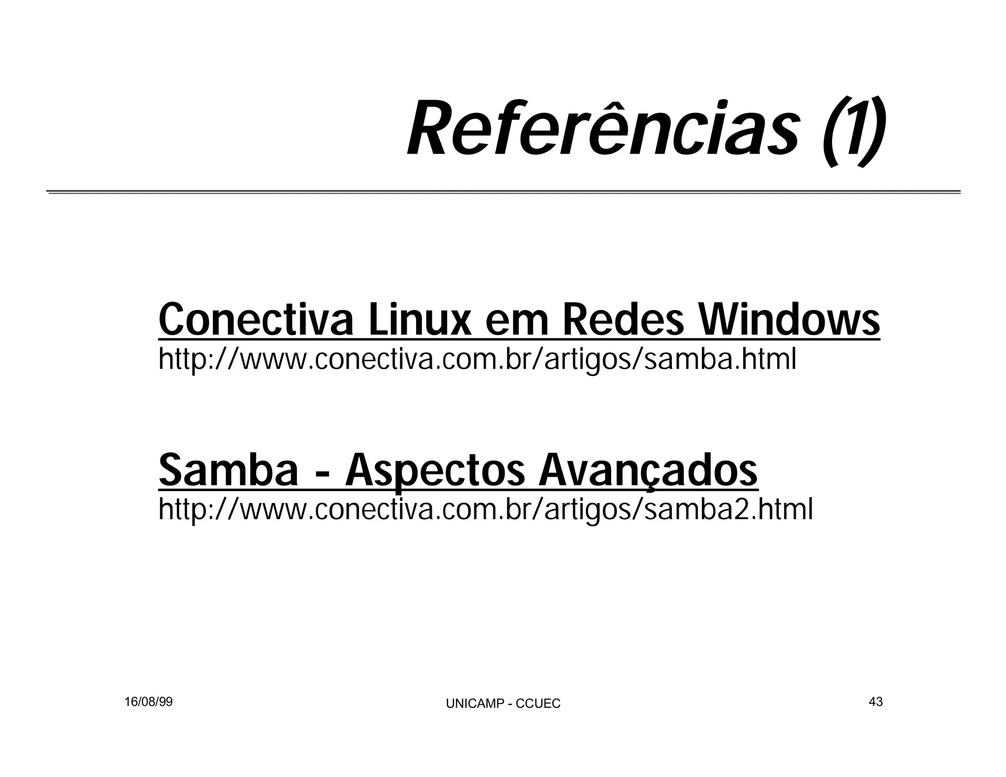 Integração Windows e Linux com Samba