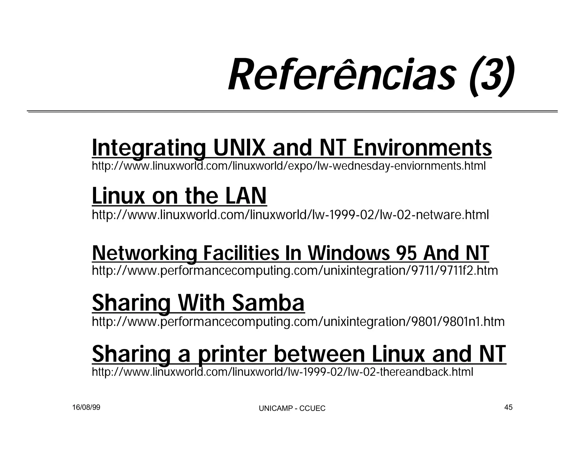 Integração Windows e Linux com Samba