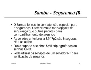Integração Windows e Linux com Samba