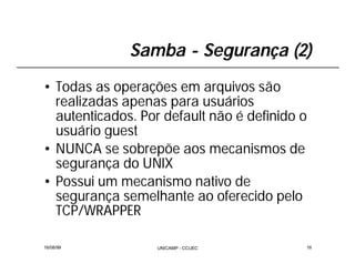 Integração Windows e Linux com Samba