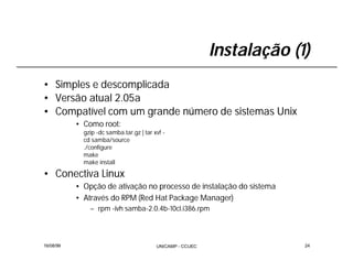 Integração Windows e Linux com Samba