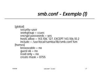 Integração Windows e Linux com Samba