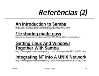 Integração Windows e Linux com Samba
