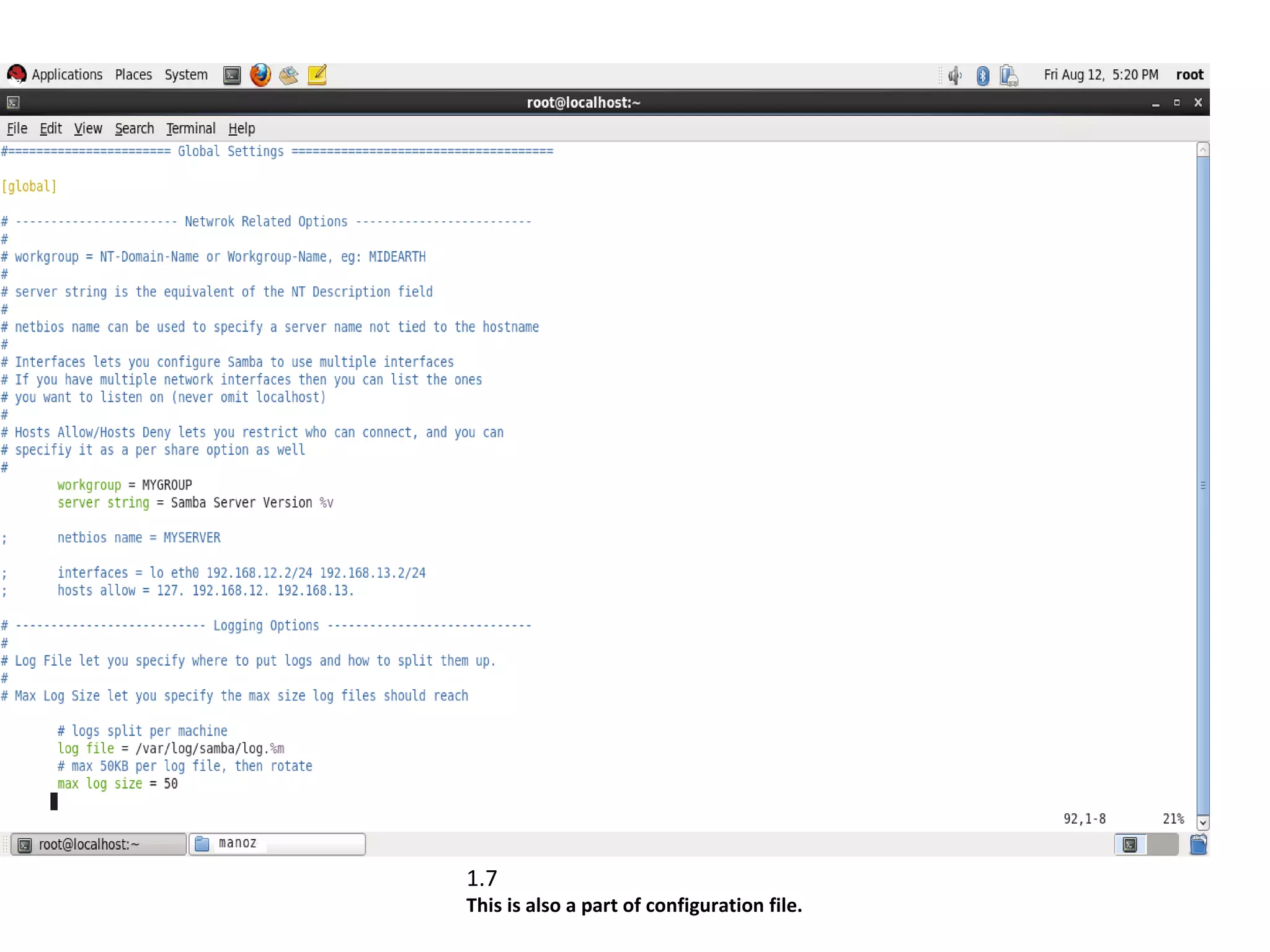 1.7
This is also a part of configuration file.
 