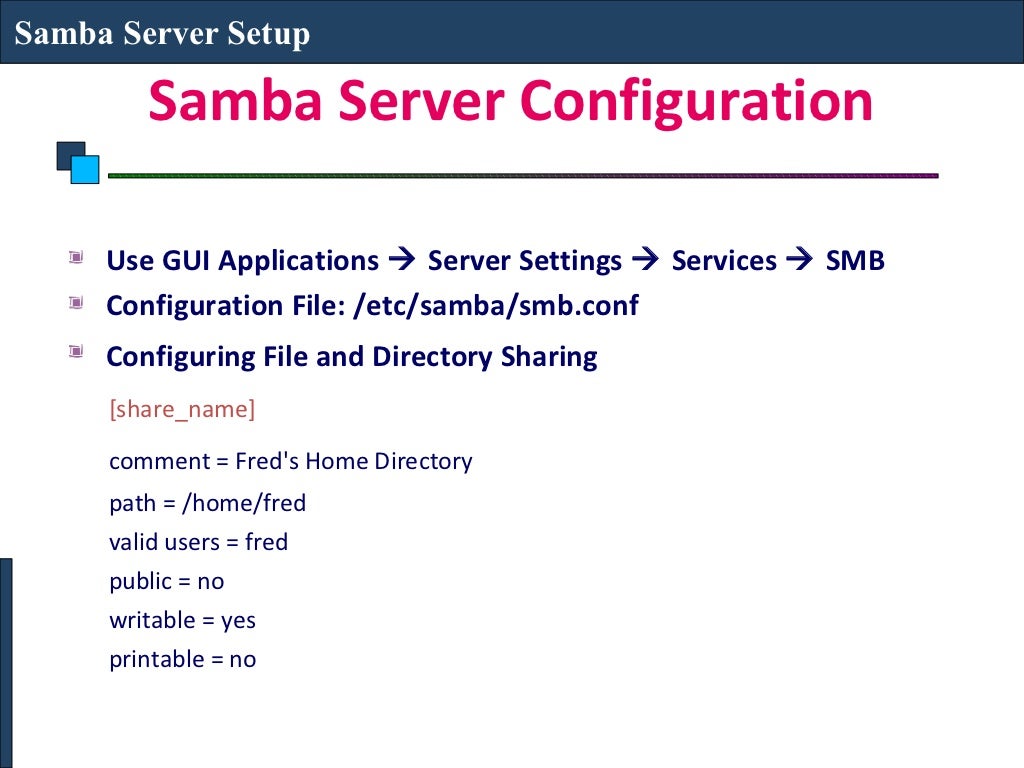 Samba server
