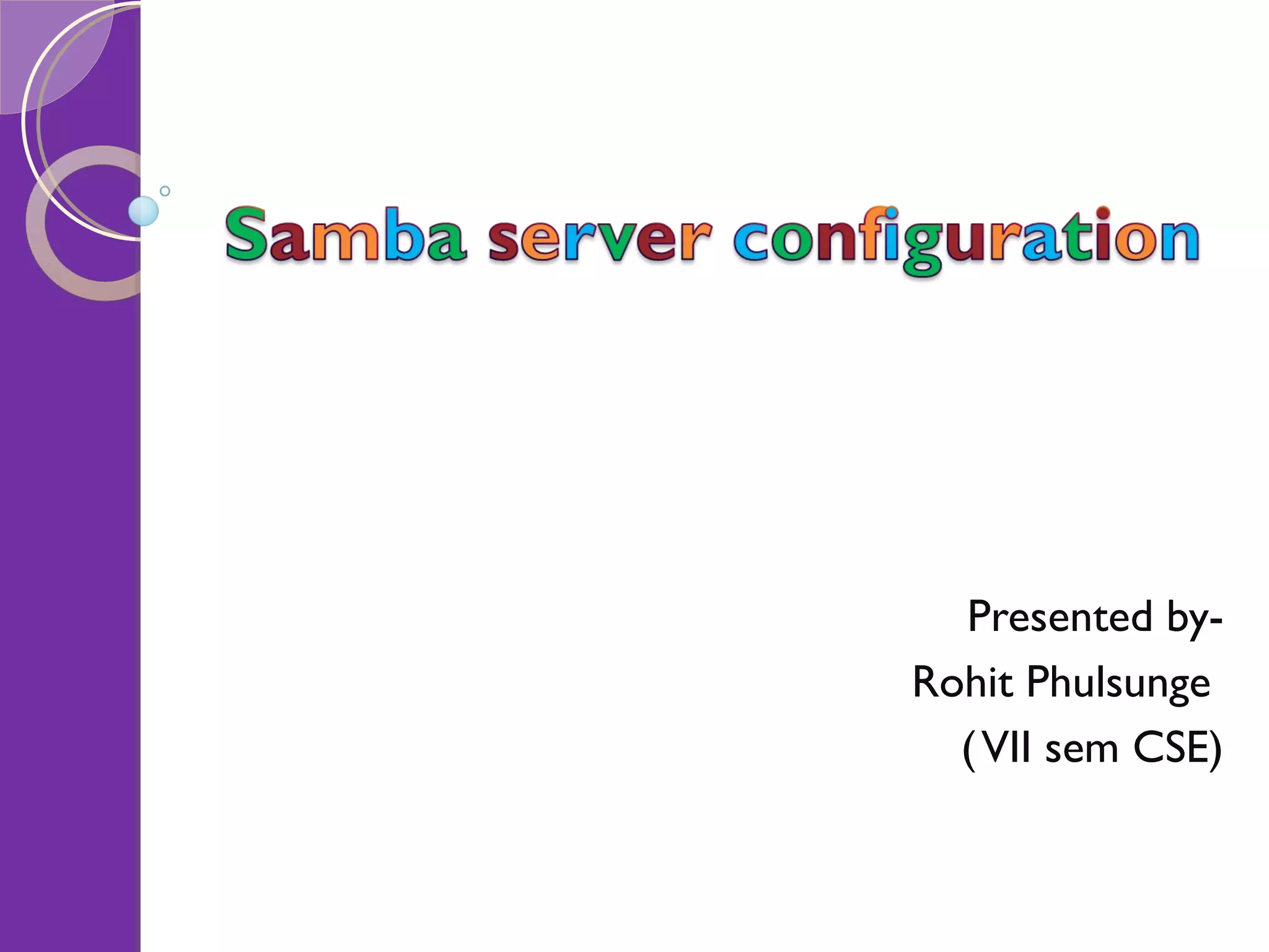 Presented by- Rohit Phulsunge ( VII sem CSE) 
