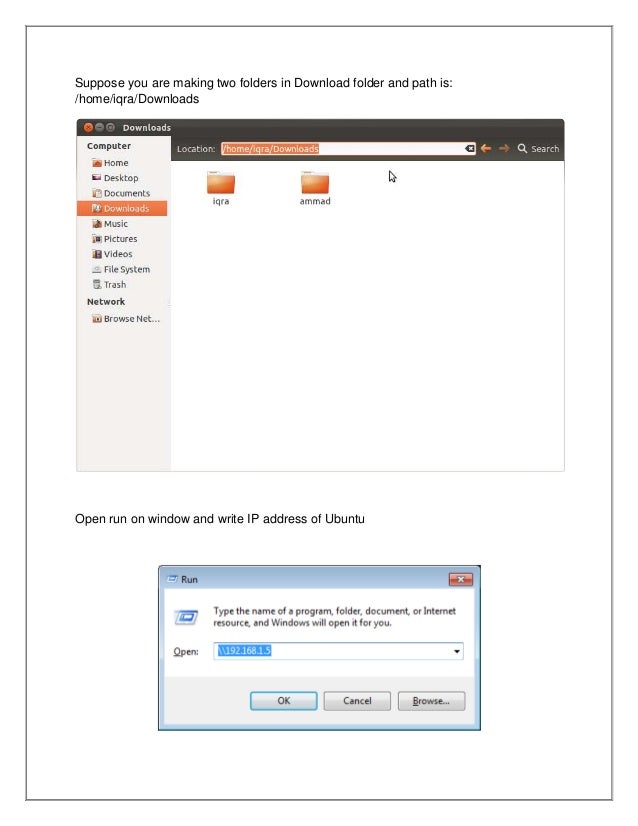 Samba server installation and File sharing