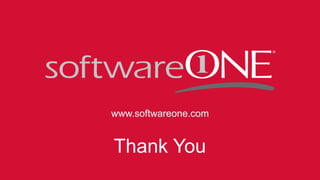 10 © SoftwareONE AG 2015 | Confidential
www.softwareone.com
Thank You
 